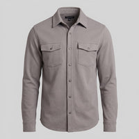 Keller Brushed Cotton Blend Overshirt