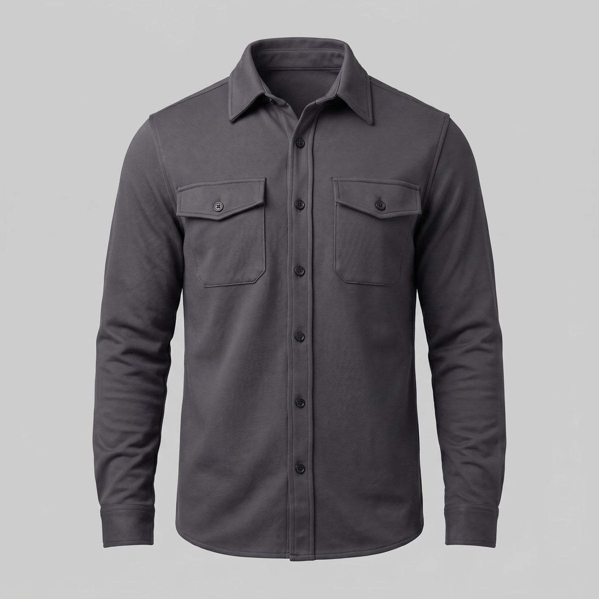 Keller Brushed Cotton Blend Overshirt