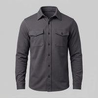 Keller Brushed Cotton Blend Overshirt