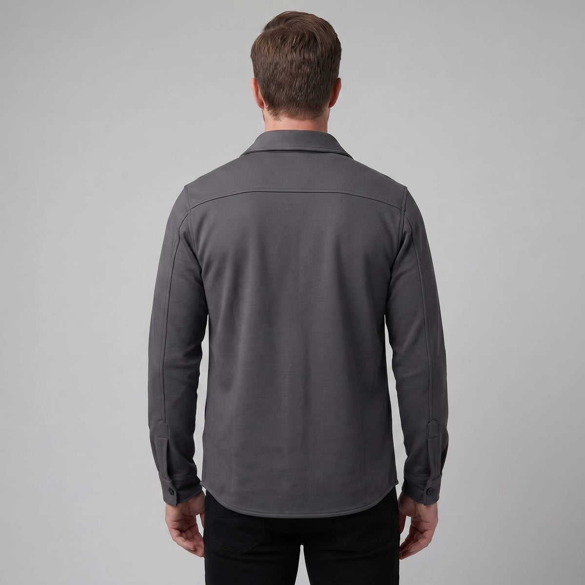 Keller Brushed Cotton Blend Overshirt