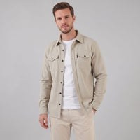 Keller Brushed Cotton Blend Overshirt