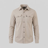 Keller Brushed Cotton Blend Overshirt