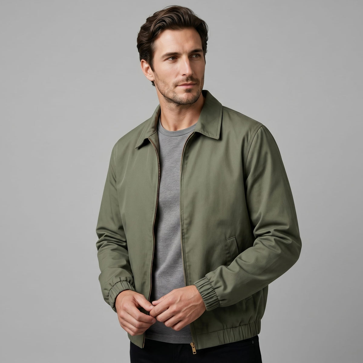 Kellogg Zip Front Harrington Jacket