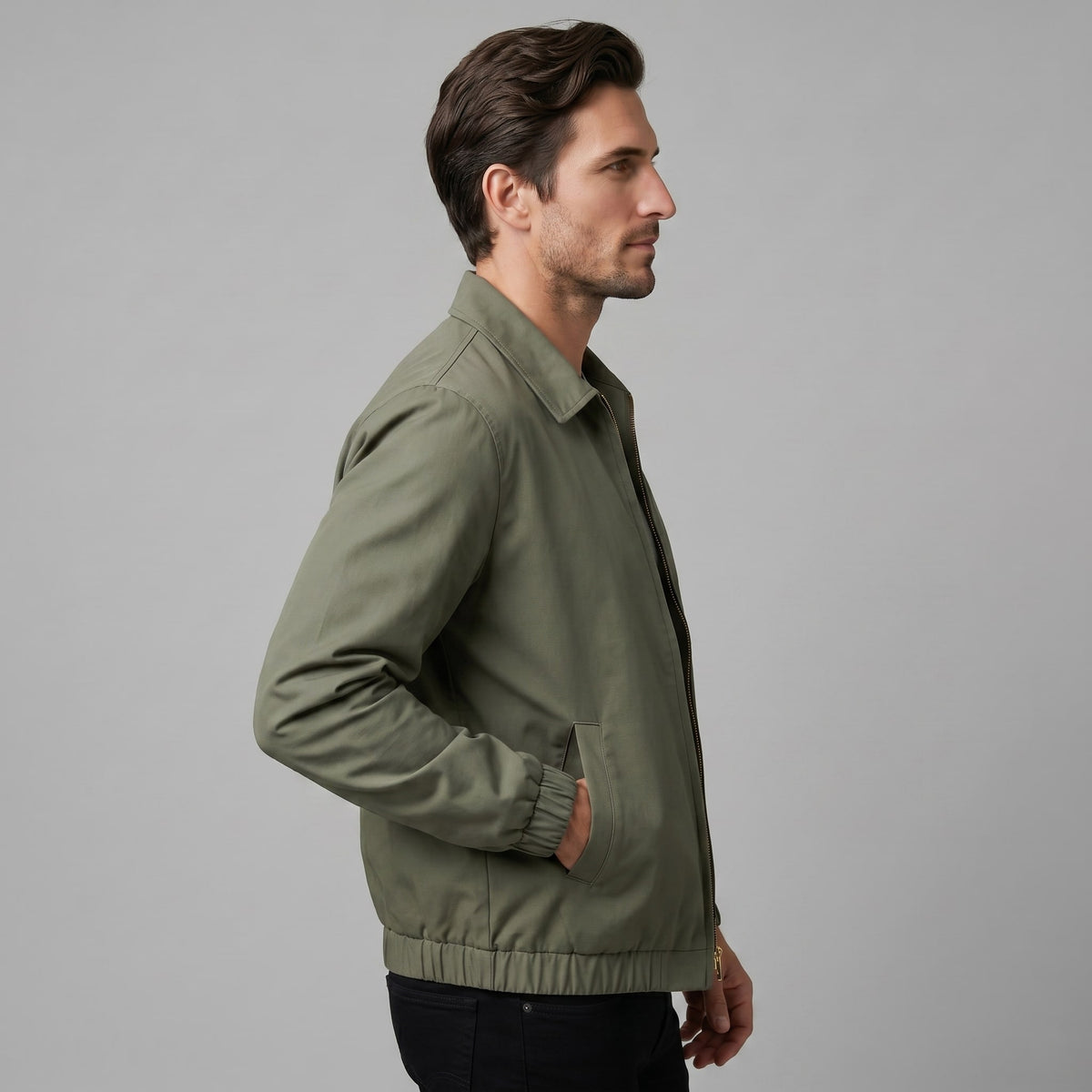 Kellogg Zip Front Harrington Jacket
