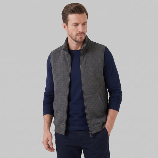 Kendall Textured Knit Vest_1