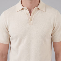 Zion Cotton Blend V-Neck Polo Shirt