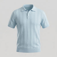 Adler Vertical Stripe Knit Polo