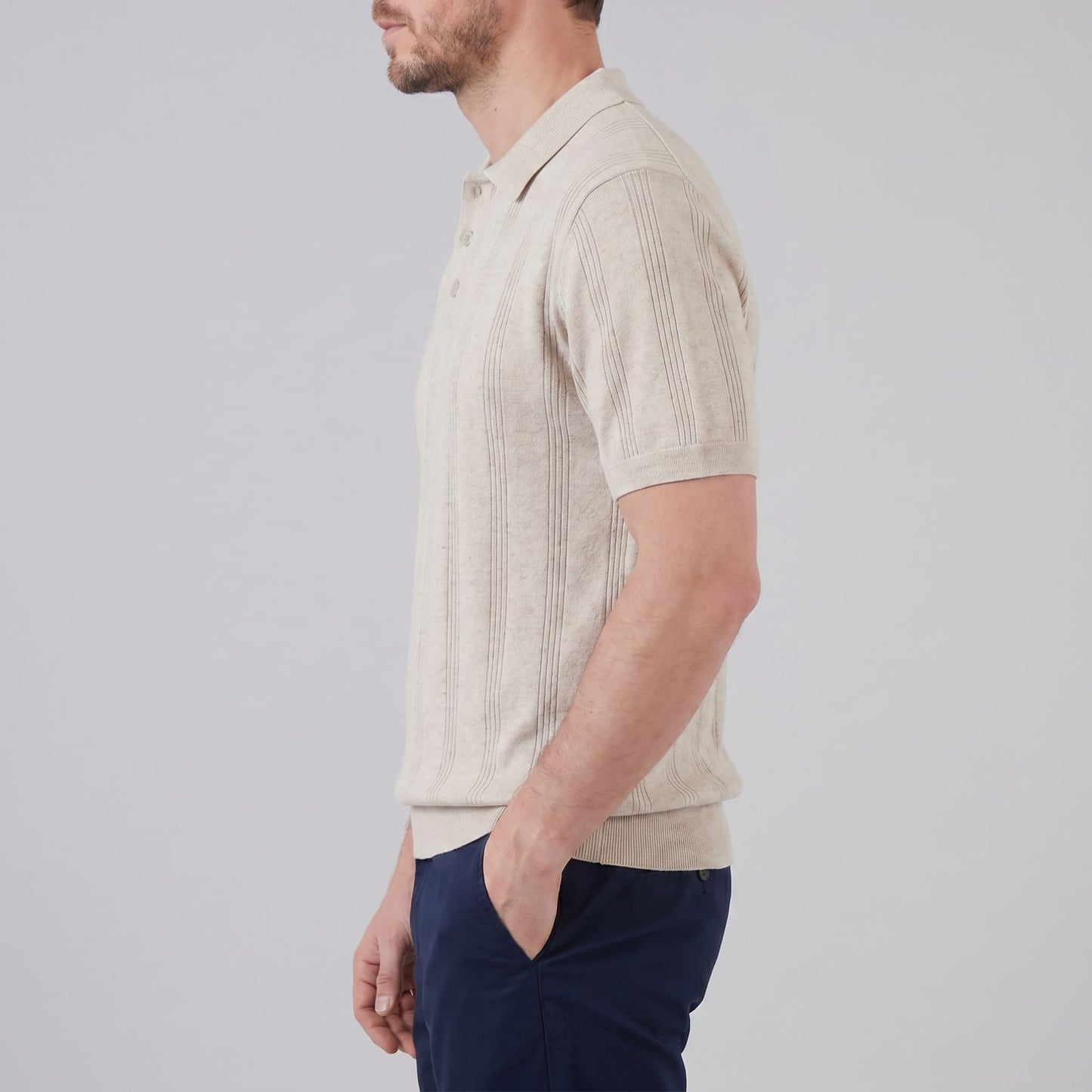 Adler Vertical Stripe Knit Polo_17
