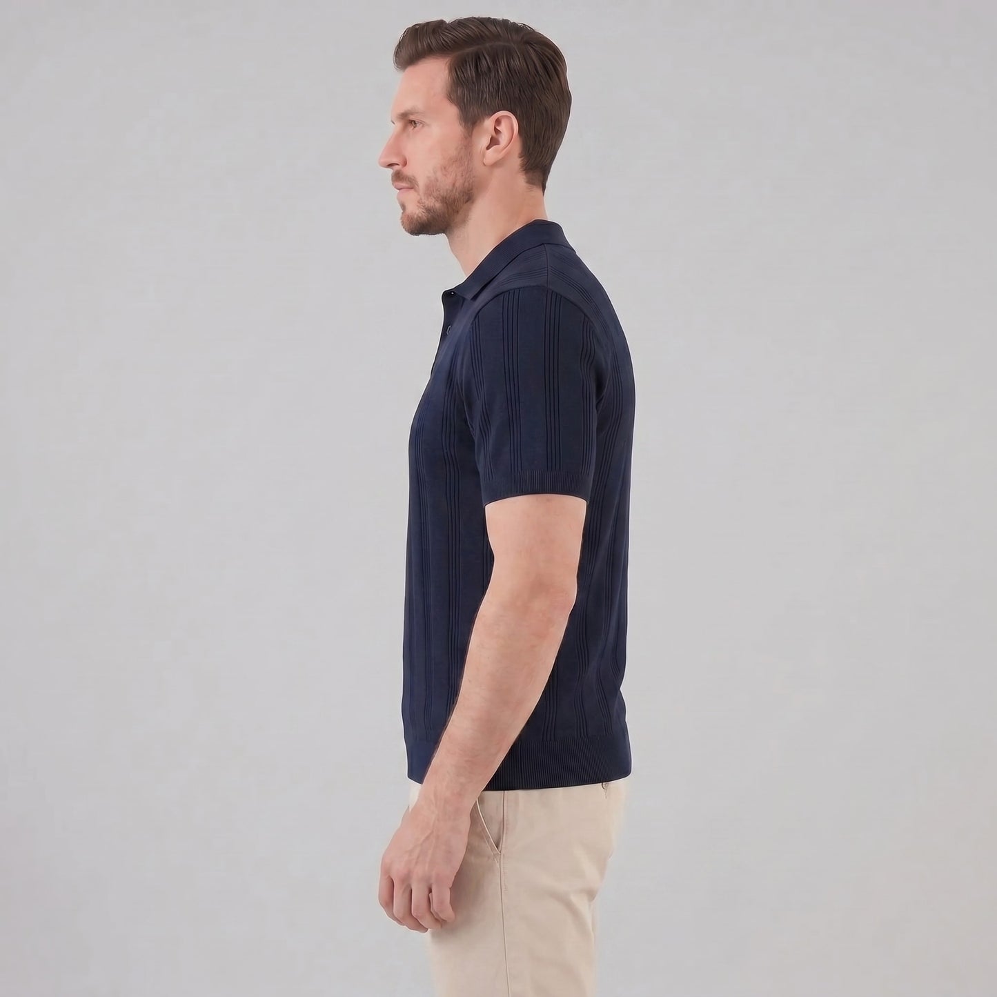 Adler Vertical Stripe Knit Polo_7