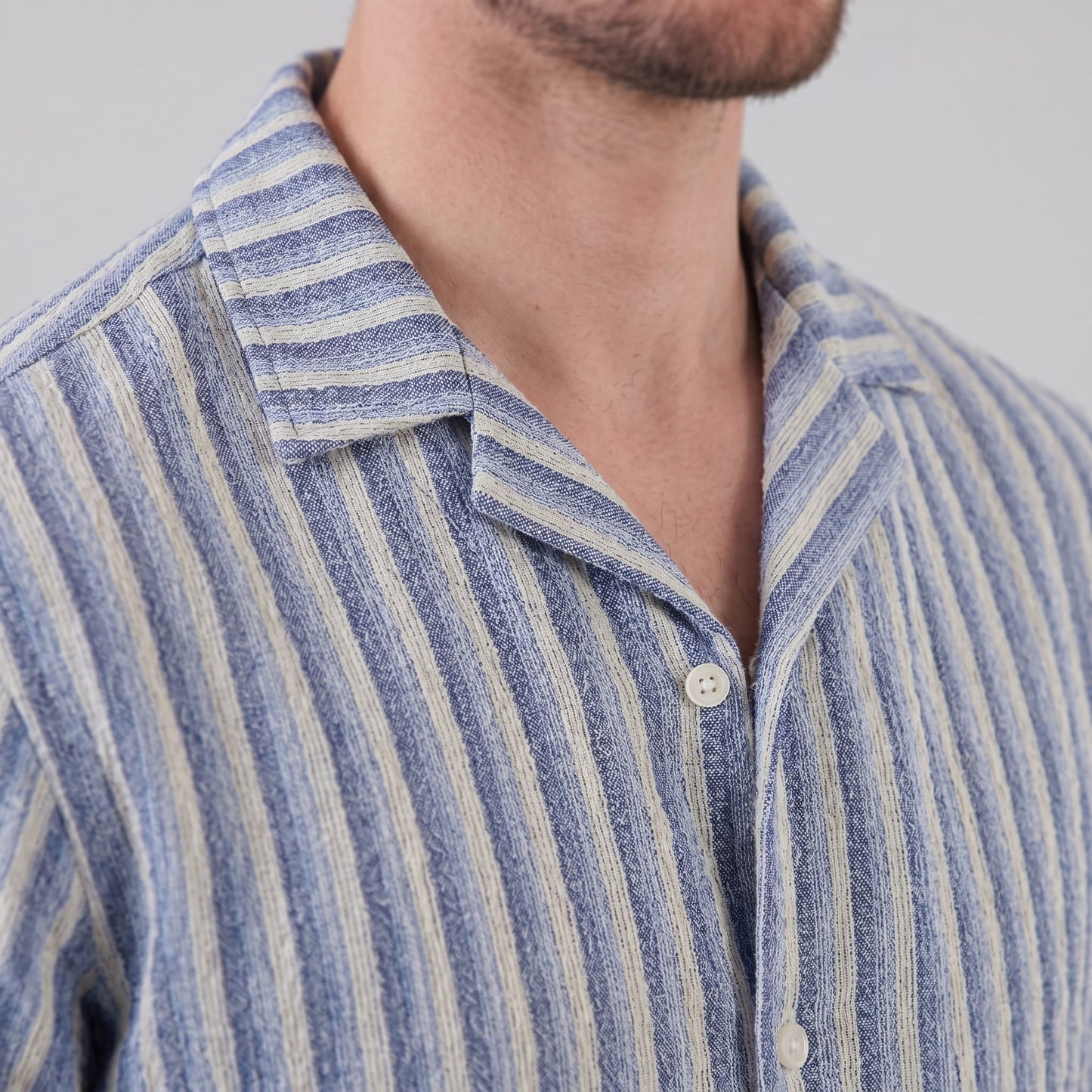 Orion Striped Knit Camp Collar Shirt_10