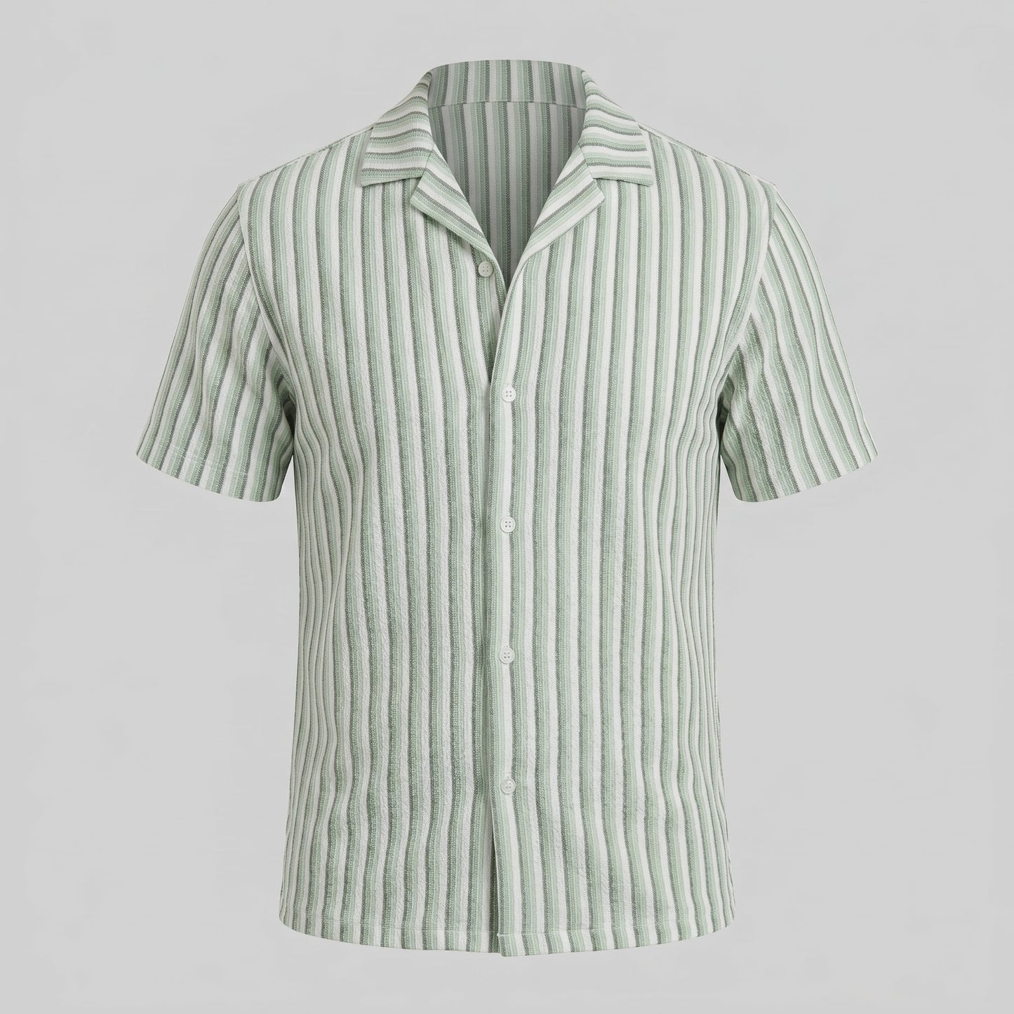 Orion Striped Knit Camp Collar Shirt_2