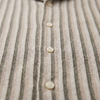 Orion Striped Knit Camp Collar Shirt