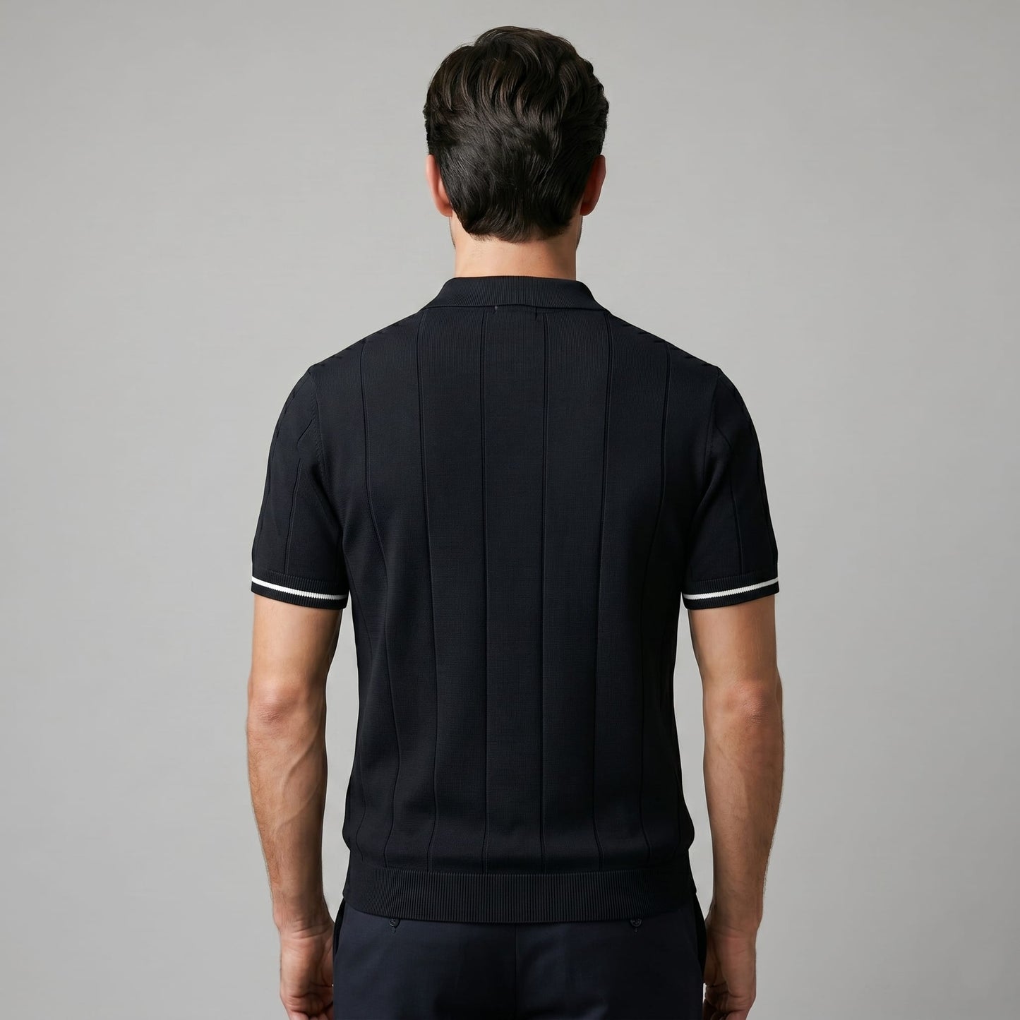 Ansel Ribbed Quarter Zip Polo_14