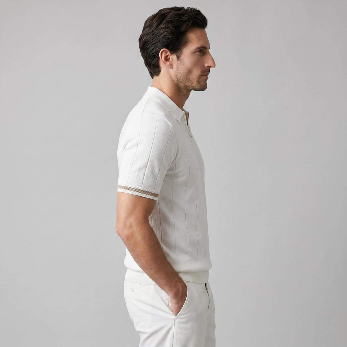 Ansel Ribbed Quarter Zip Polo_3