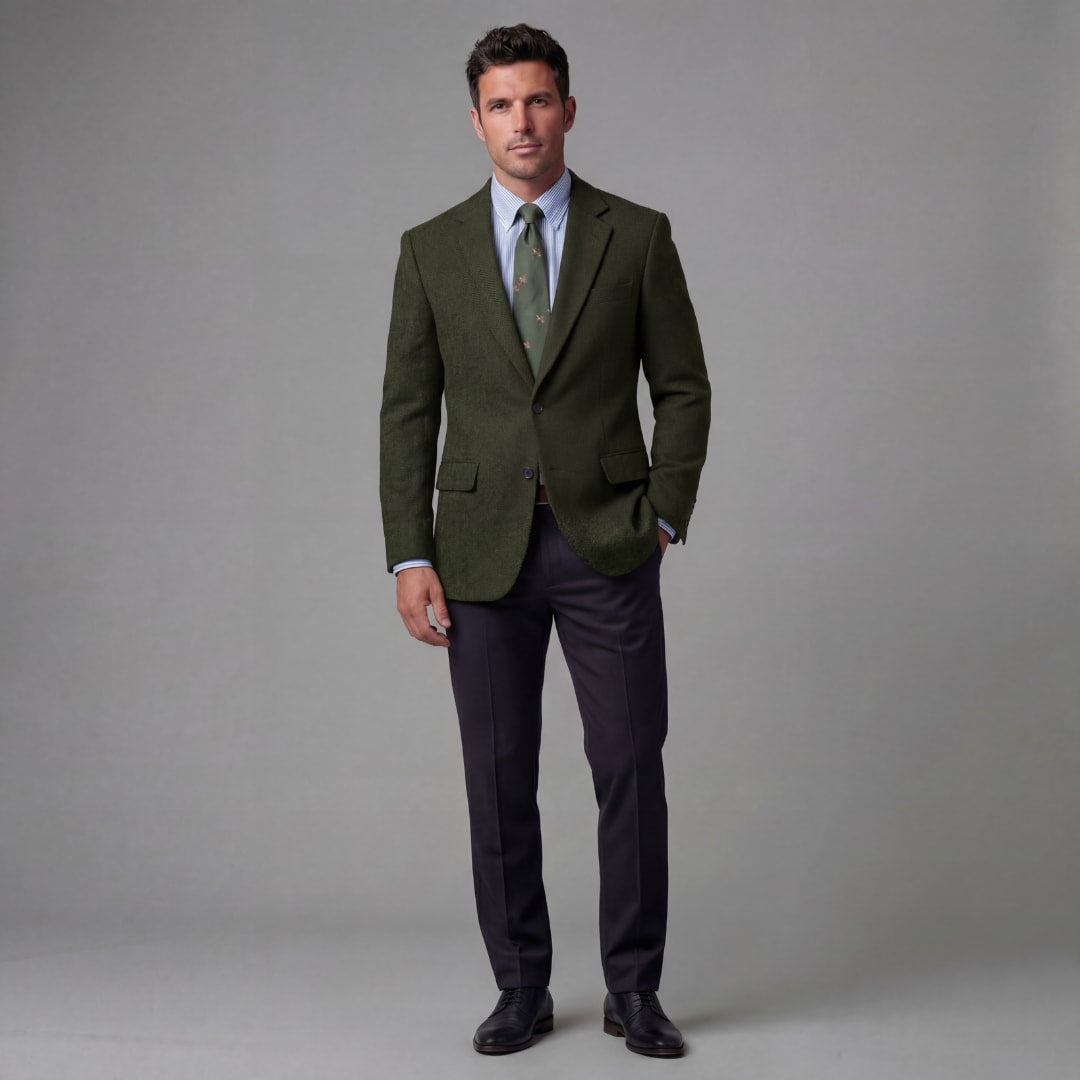 Grayson Retro Herringbone Blazer_10
