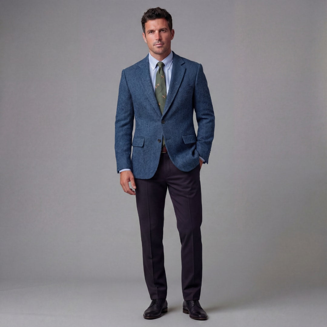 Grayson Retro Herringbone Blazer_12