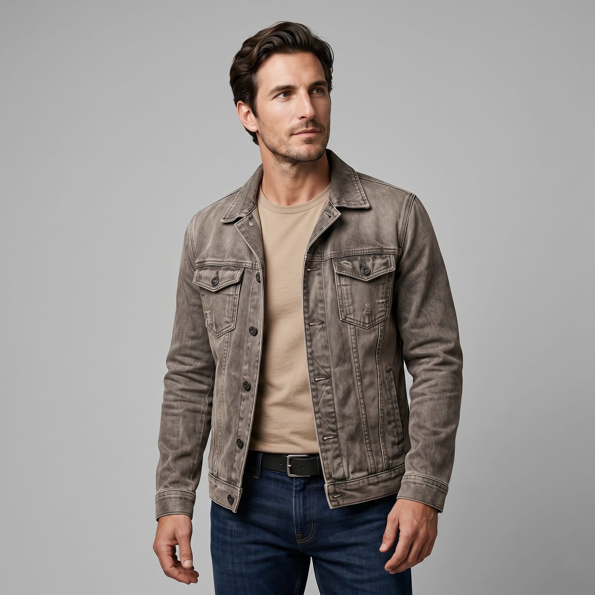 Kenyon Distressed Trucker Jacket