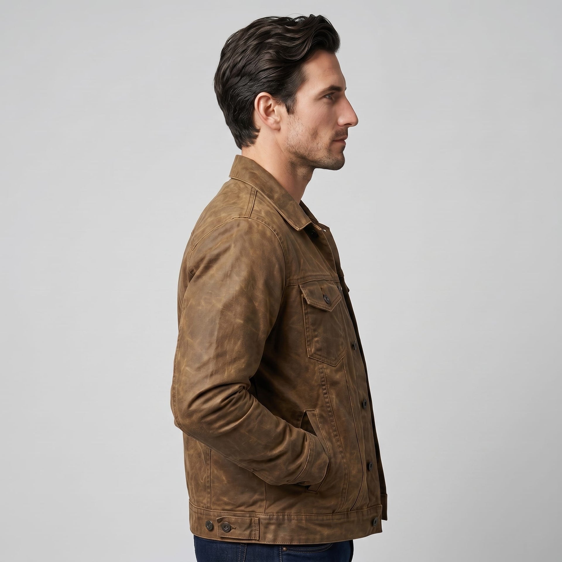Kenyon Distressed Trucker Jacket