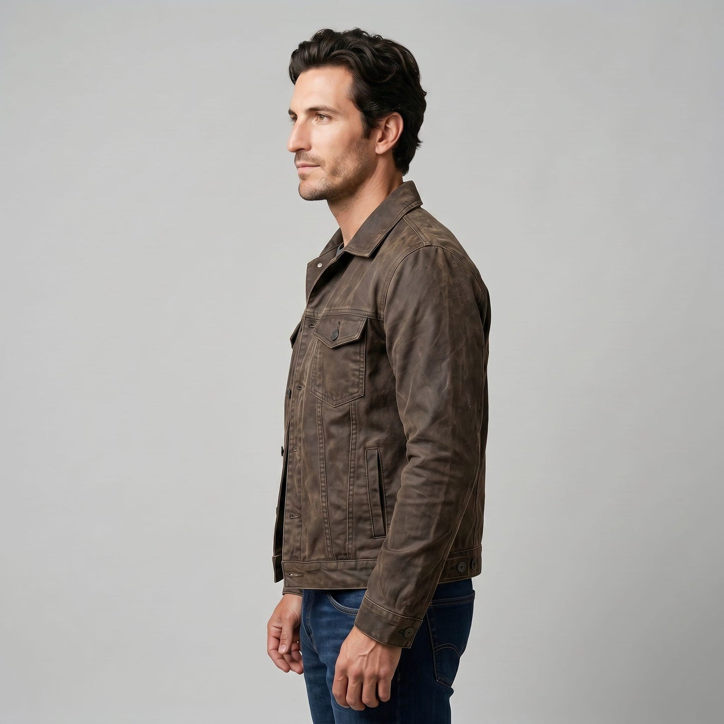 Kenyon Distressed Trucker Jacket_8