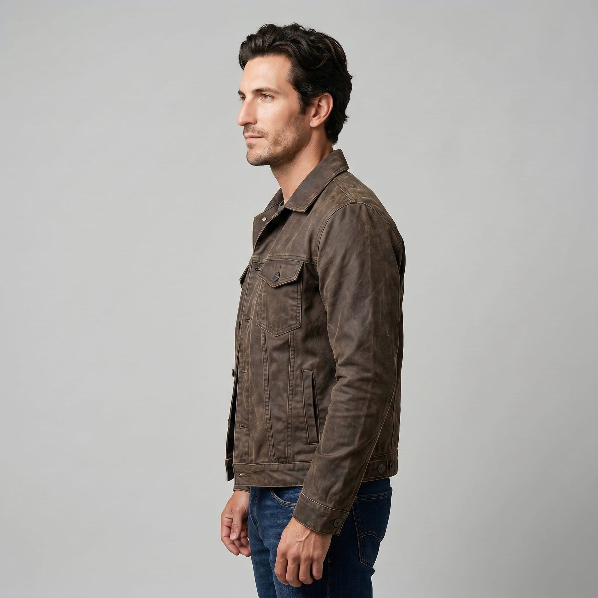 Kenyon Distressed Trucker Jacket
