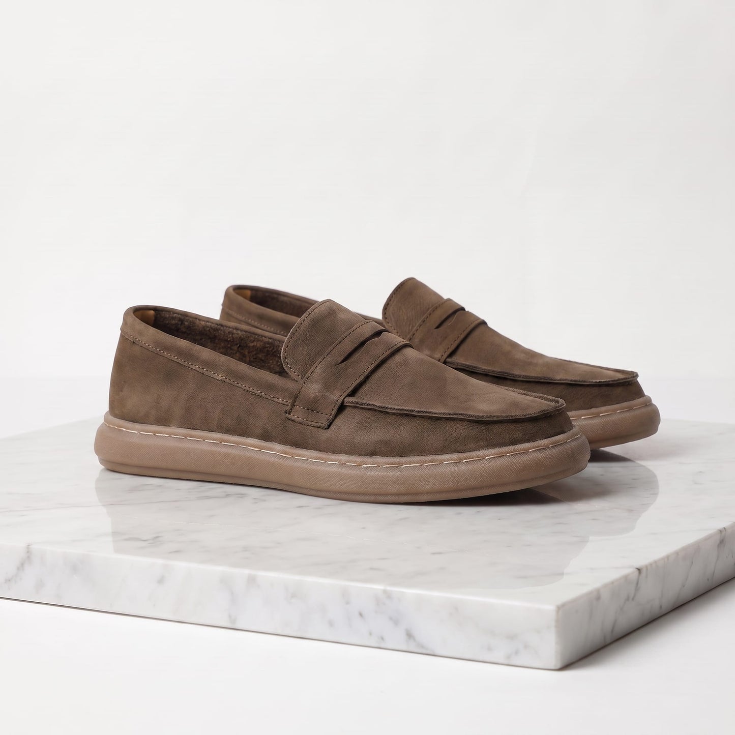 Roberts Distressed Penny Loafers_1