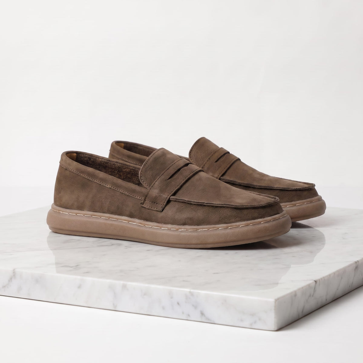 Roberts Distressed Penny Loafers