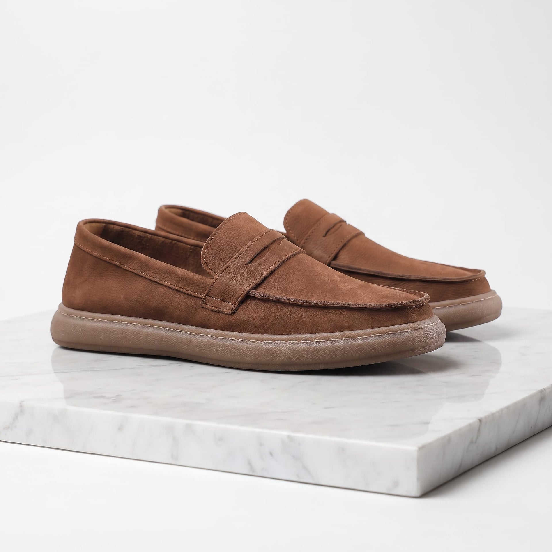 Roberts Distressed Penny Loafers