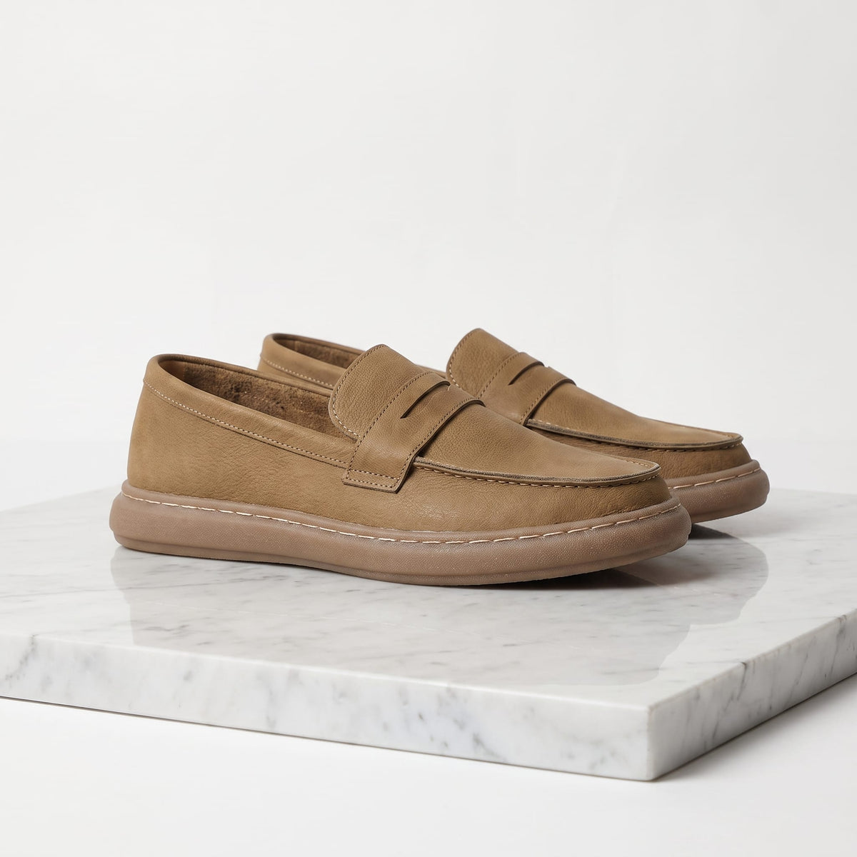 Roberts Distressed Penny Loafers
