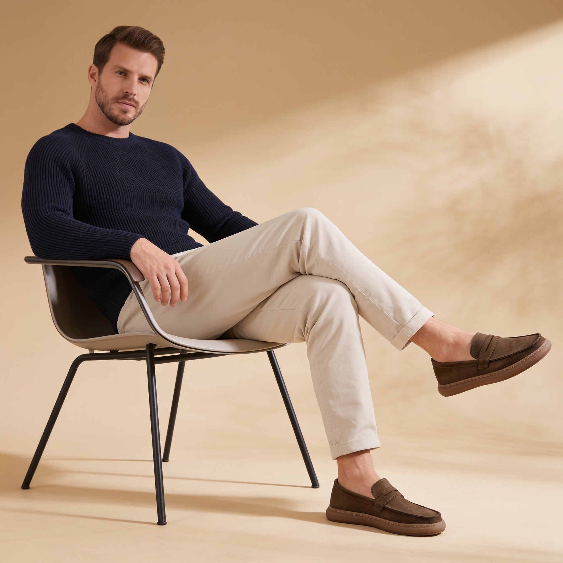 Roberts Distressed Penny Loafers