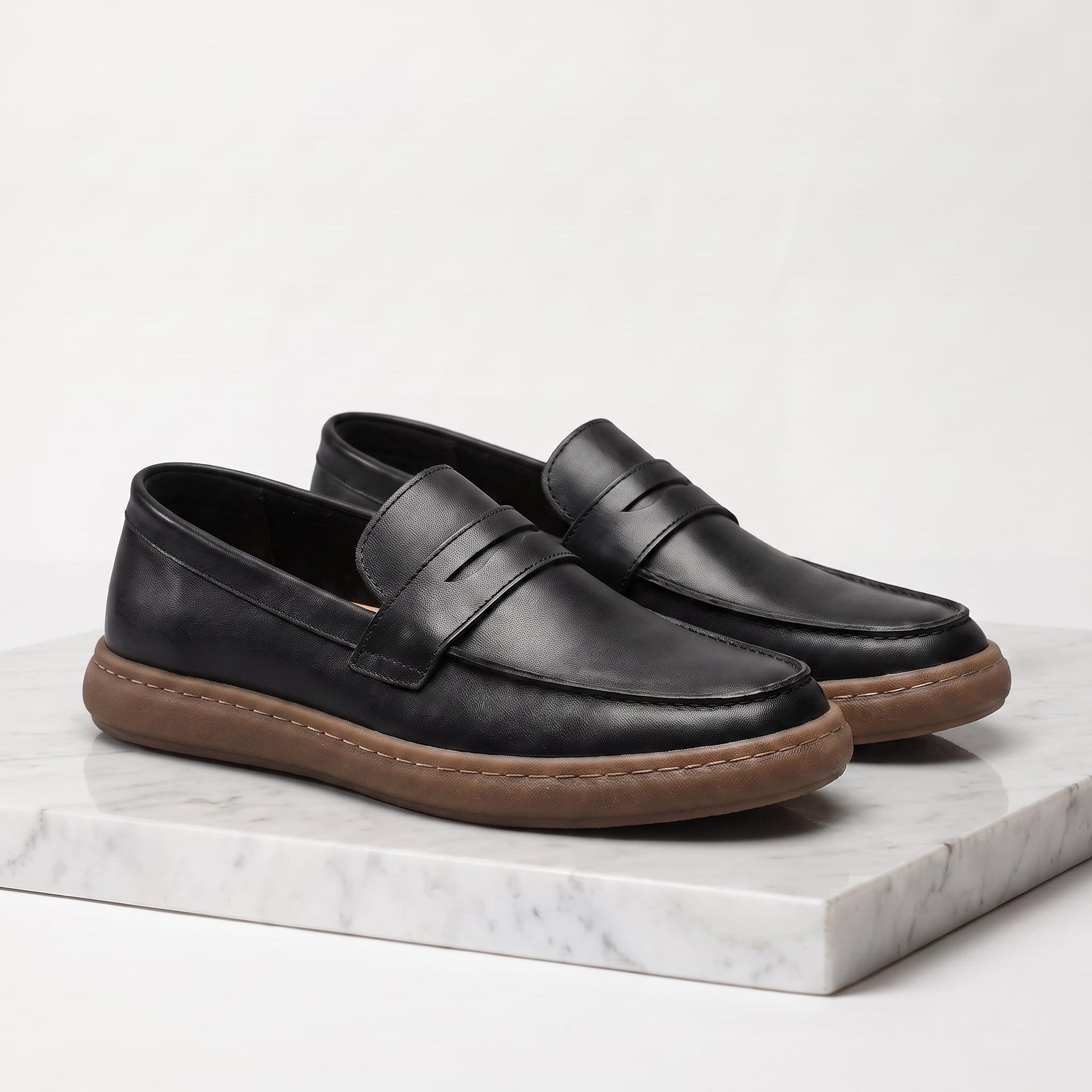 Roberts Distressed Penny Loafers