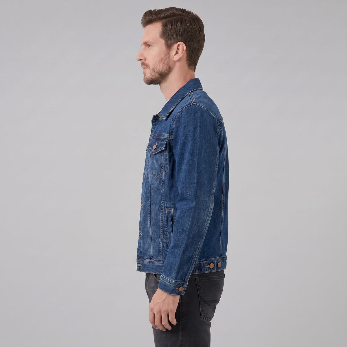 Kerrigan Washed Denim Trucker Jacket_3