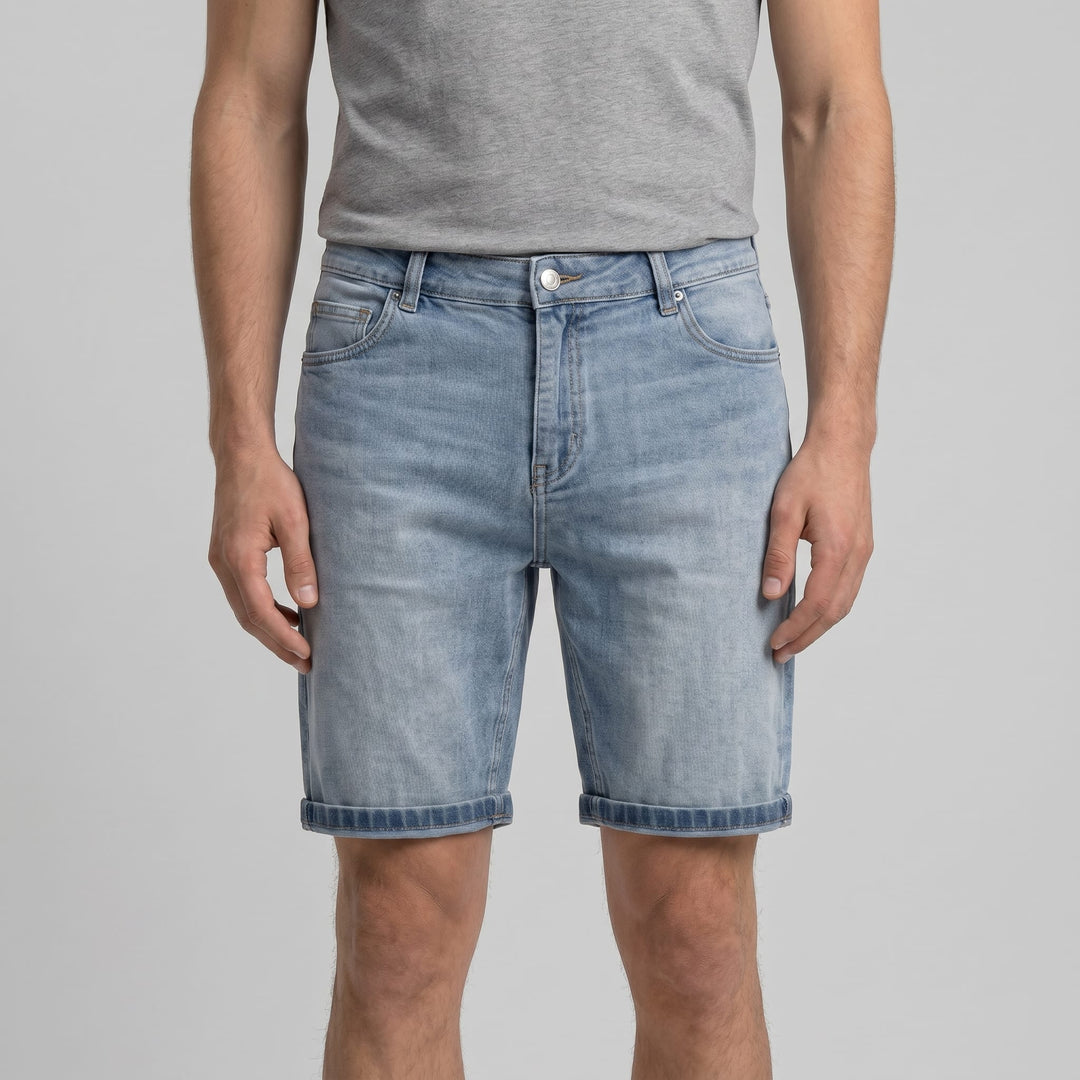 Glenn Vintage Wash Denim Shorts