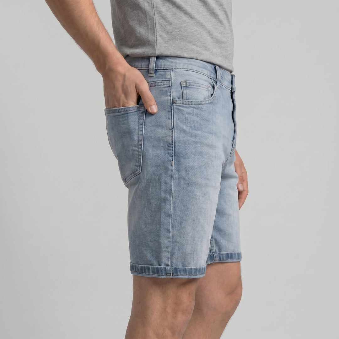Glenn Vintage Wash Denim Shorts