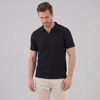 Archer Open Collar Ribbed Polo