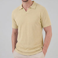 Archer Open Collar Ribbed Polo