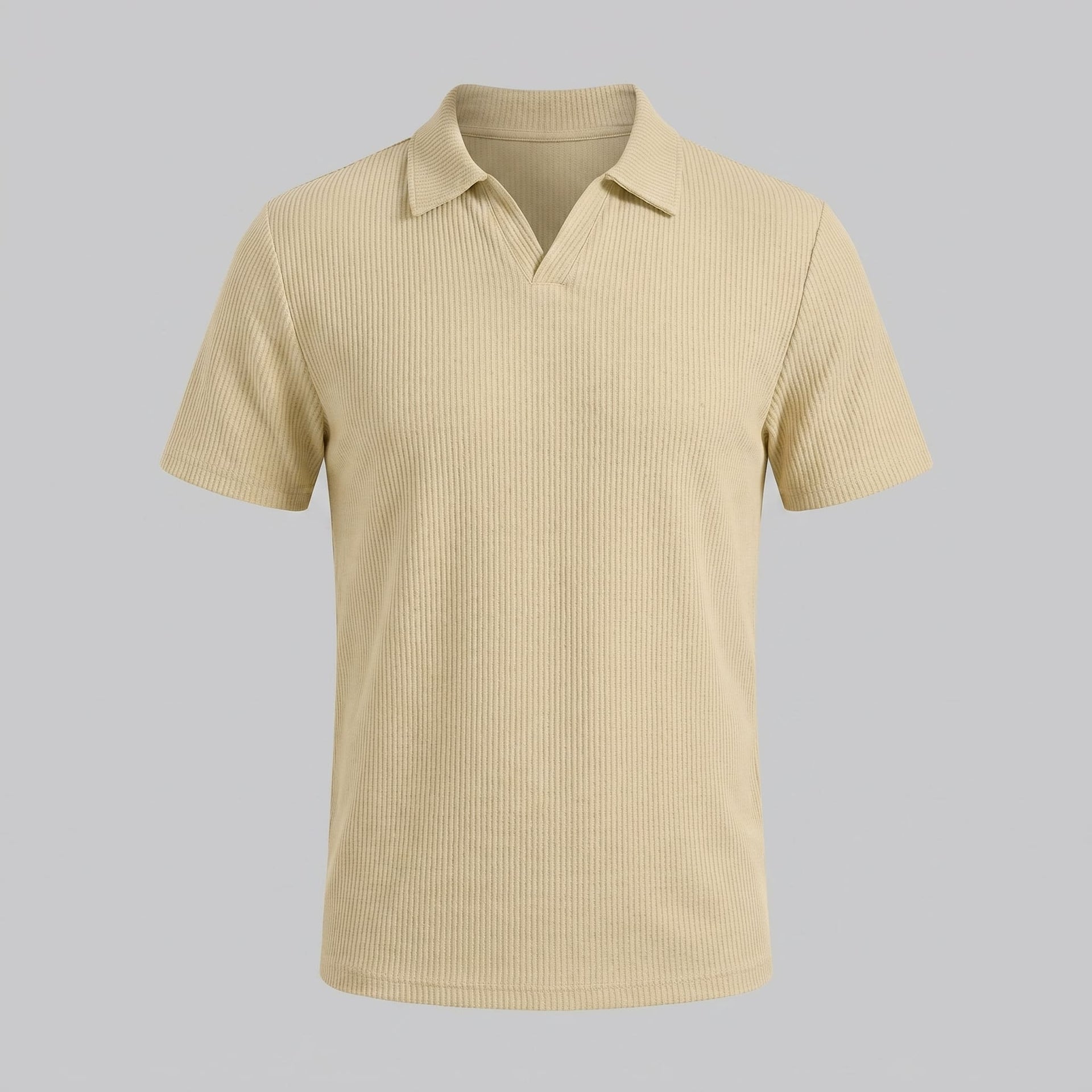Archer Open Collar Ribbed Polo