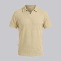 Archer Open Collar Ribbed Polo