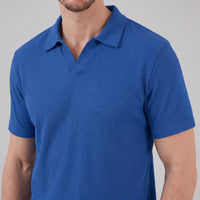 Archer Open Collar Ribbed Polo
