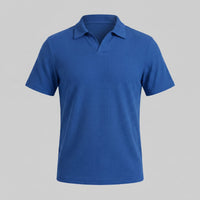 Archer Open Collar Ribbed Polo