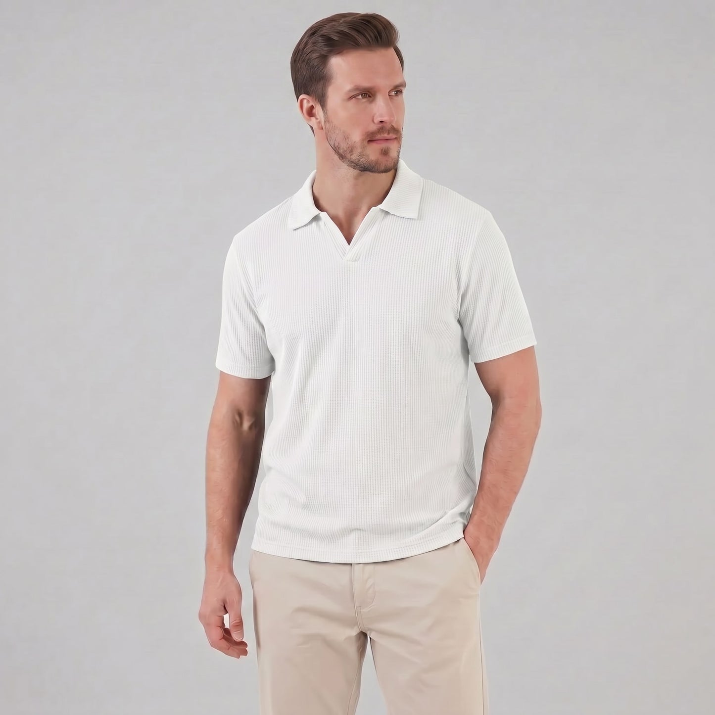 Archer Open Collar Ribbed Polo_21