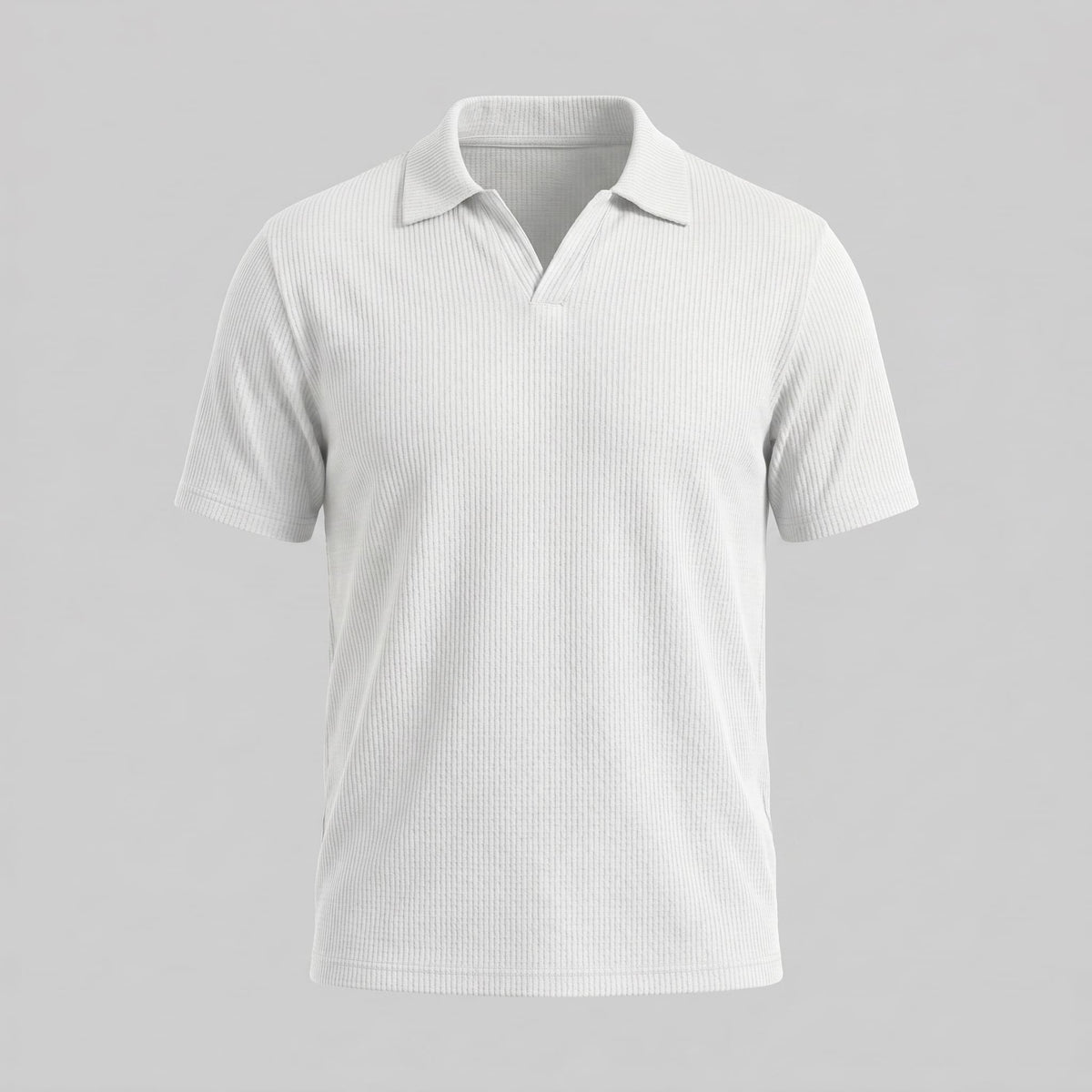 Archer Open Collar Ribbed Polo