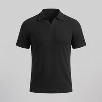 Archer Open Collar Ribbed Polo