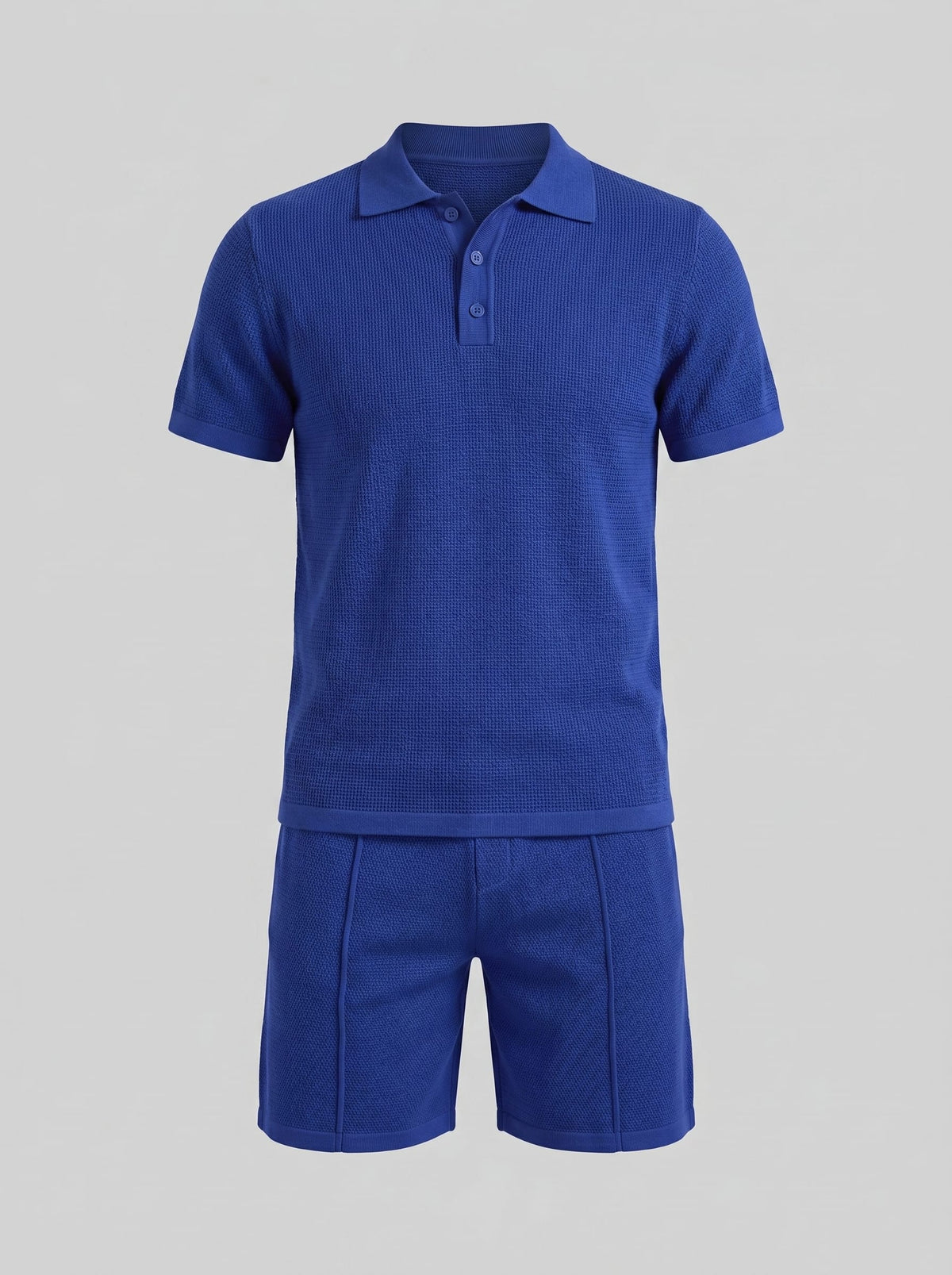 Dylan Waffle Knit Polo and Shorts Set_11