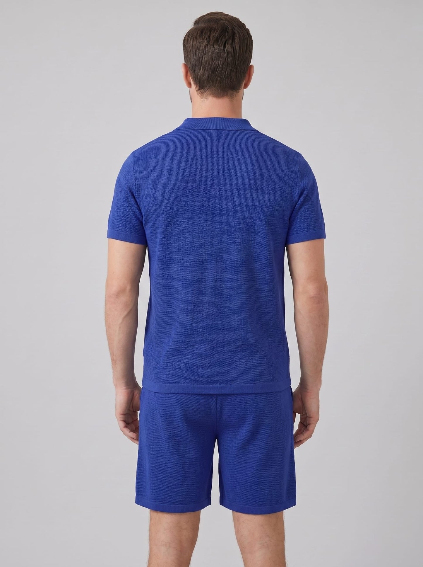 Dylan Waffle Knit Polo and Shorts Set_14