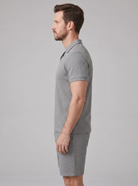 Dylan Waffle Knit Polo and Shorts Set