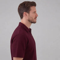 Easton Waffle Knit Half Zip Polo and Shorts Set