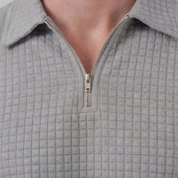 Easton Waffle Knit Half Zip Polo and Shorts Set