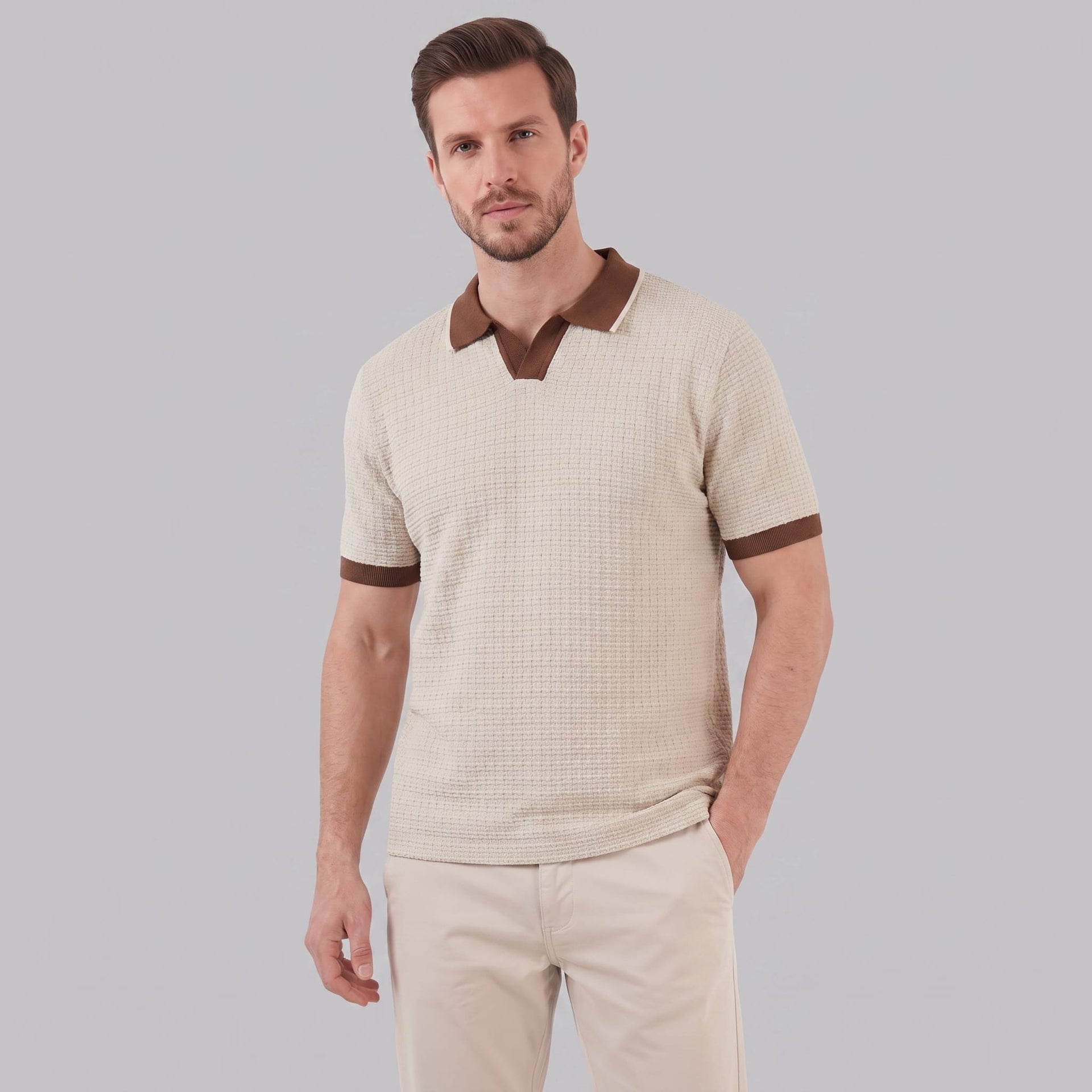 Bellamy Contrast Trim Knit Polo