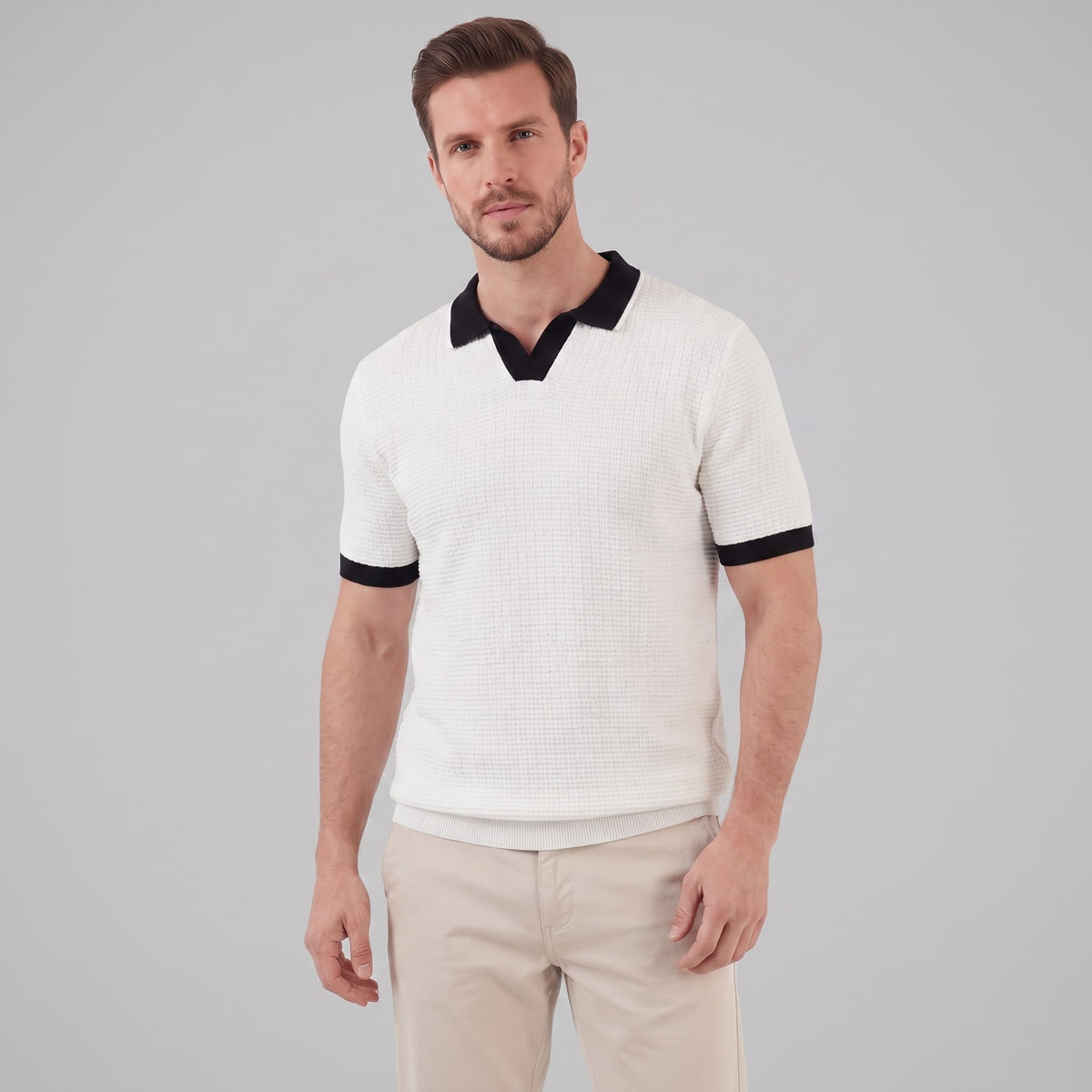 Bellamy Contrast Trim Knit Polo_2