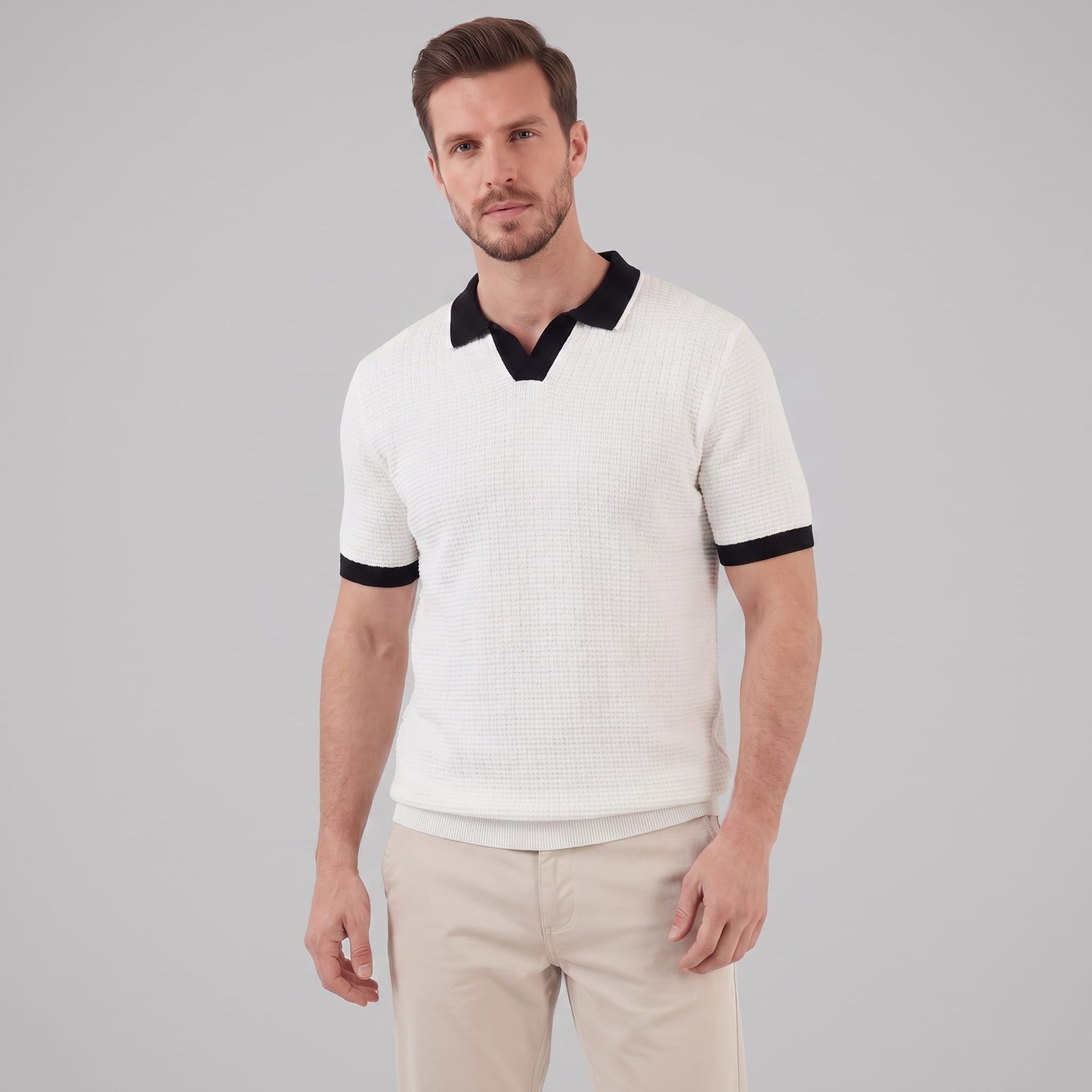 Bellamy Contrast Trim Knit Polo
